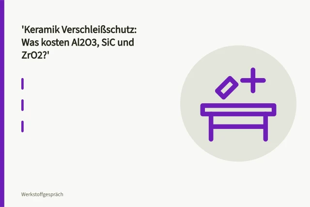 Al2O3-Keramikplatten als Verschleißschutz in einer Förderrinne. Keramik Verschleißschutz: Was kosten Al2O3, SiC und ZrO2?